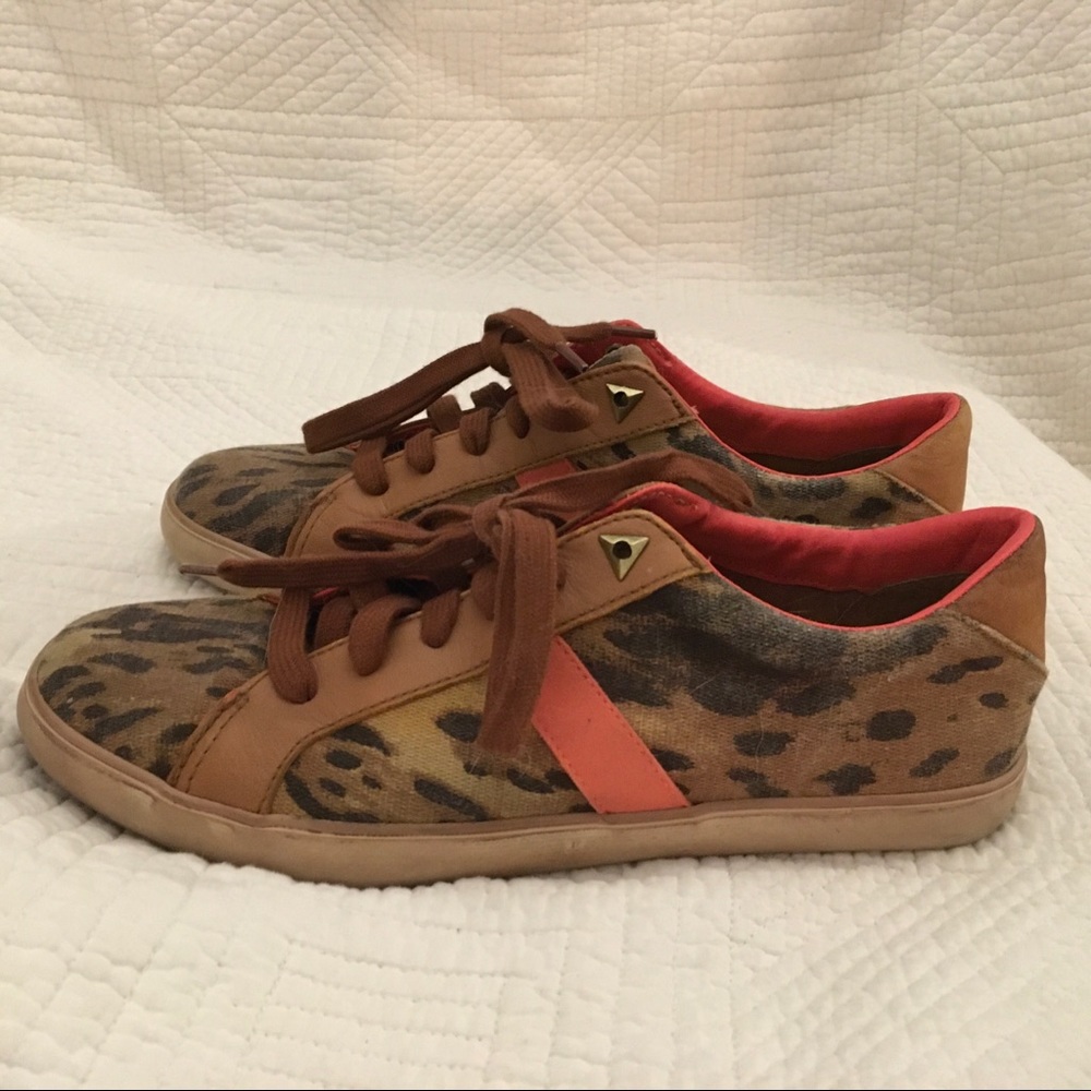 Sam Edelman leopard print sneakers
